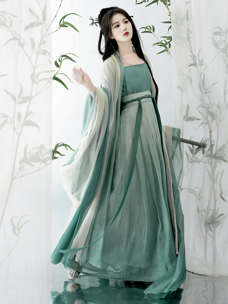 Qing Dai 青黛 - Song Dynasty Style Qiyao Ruqun Hanfu