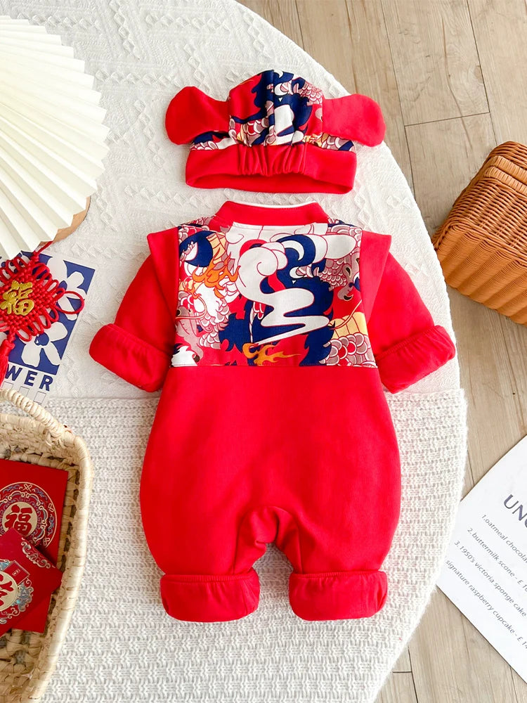 Crane - Chinese New Year Festival Baby Onesies for Boys and Girls