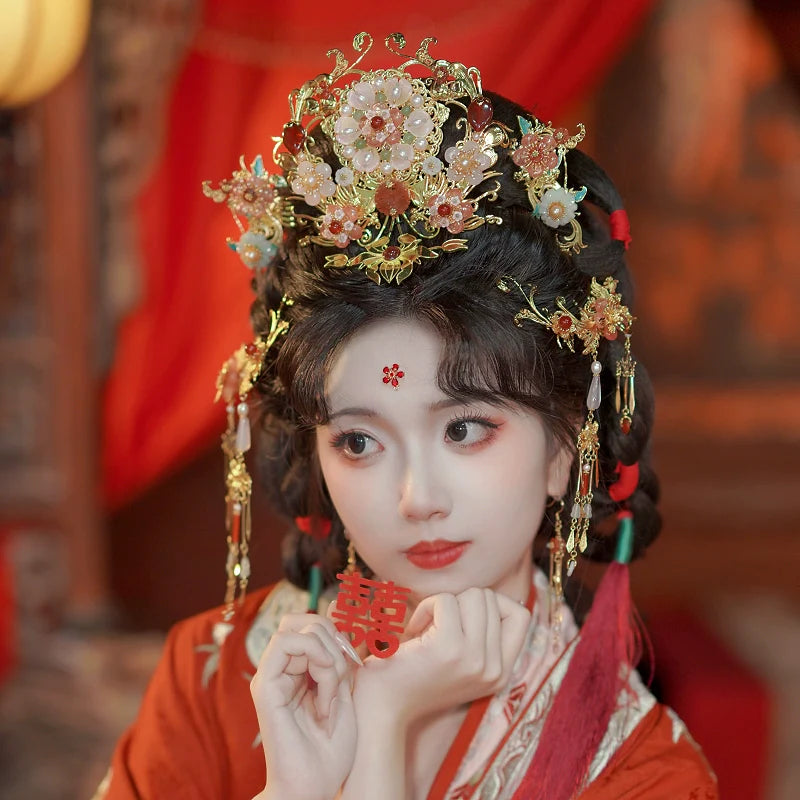 Chinese Wedding Hair Accessories: Happy Love