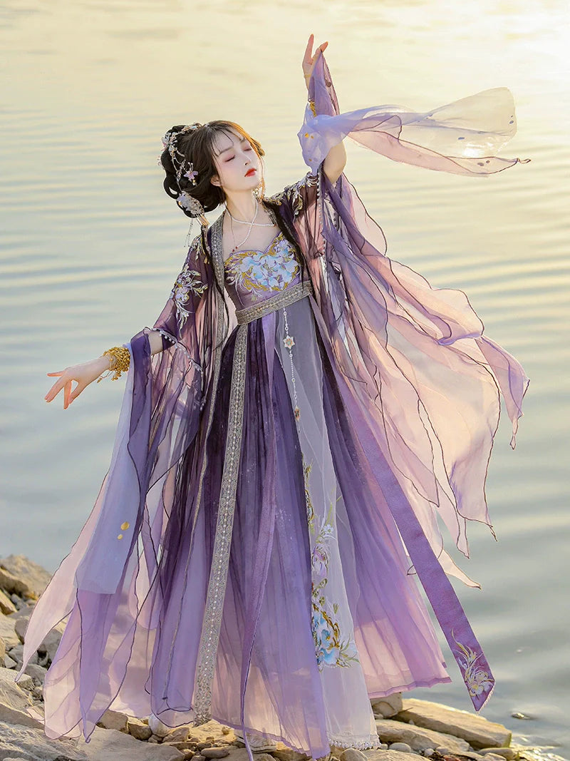 Xianshu 仙姝 - Tang Dynasty Style Hanfu Dress Heziqun