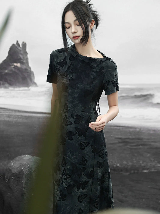 New Chinese Style Tie-dye Dress: Molly