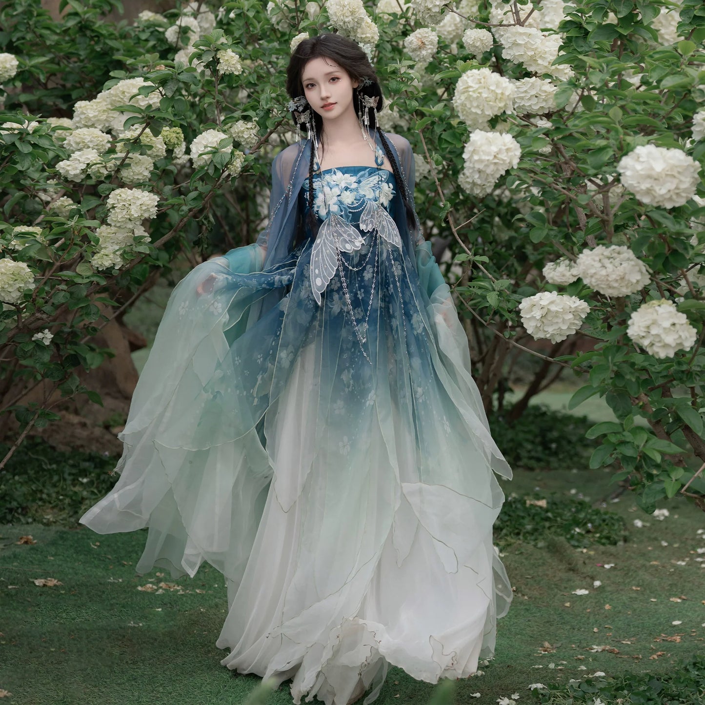 Sleep Lily 百合眠 - Tang Dynasty Style Hanfu Dress Heziqun