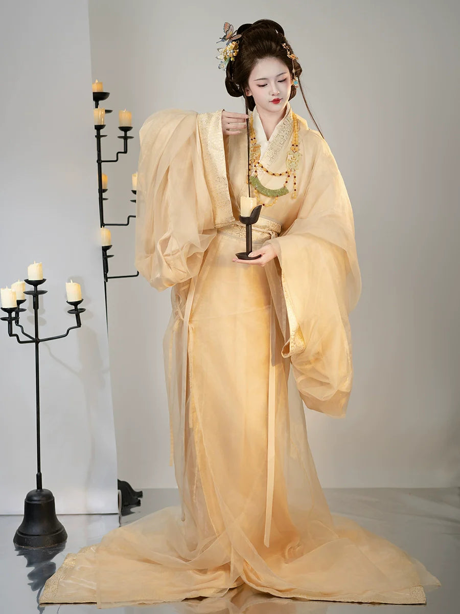 Light - Warring States and Han Dynasty Straight Hem Robe