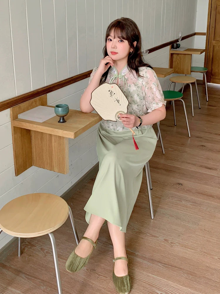 Fern - New Chinese Style Cheongsam Matching Set