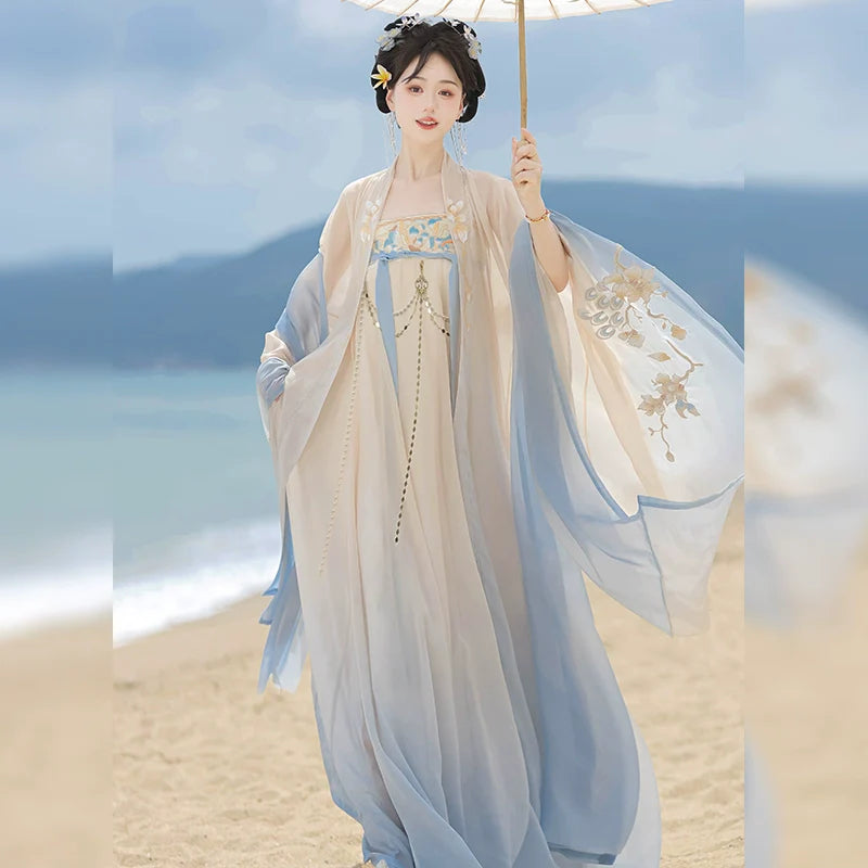 Slow Spring 不春 - Tang Dynasty Style Hanfu Dress Heziqun