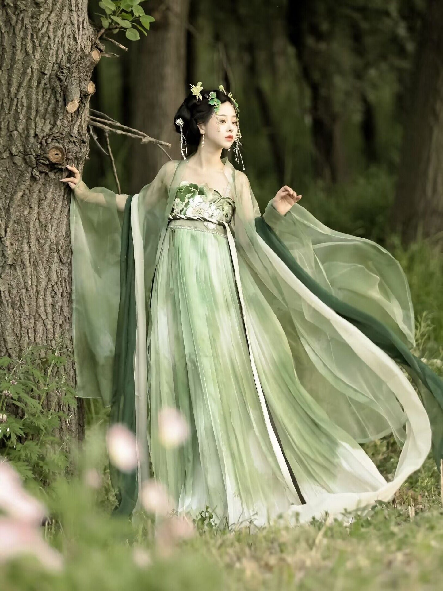 Peppermint - Tang Dynasty Style Hanfu Dress Heziqun