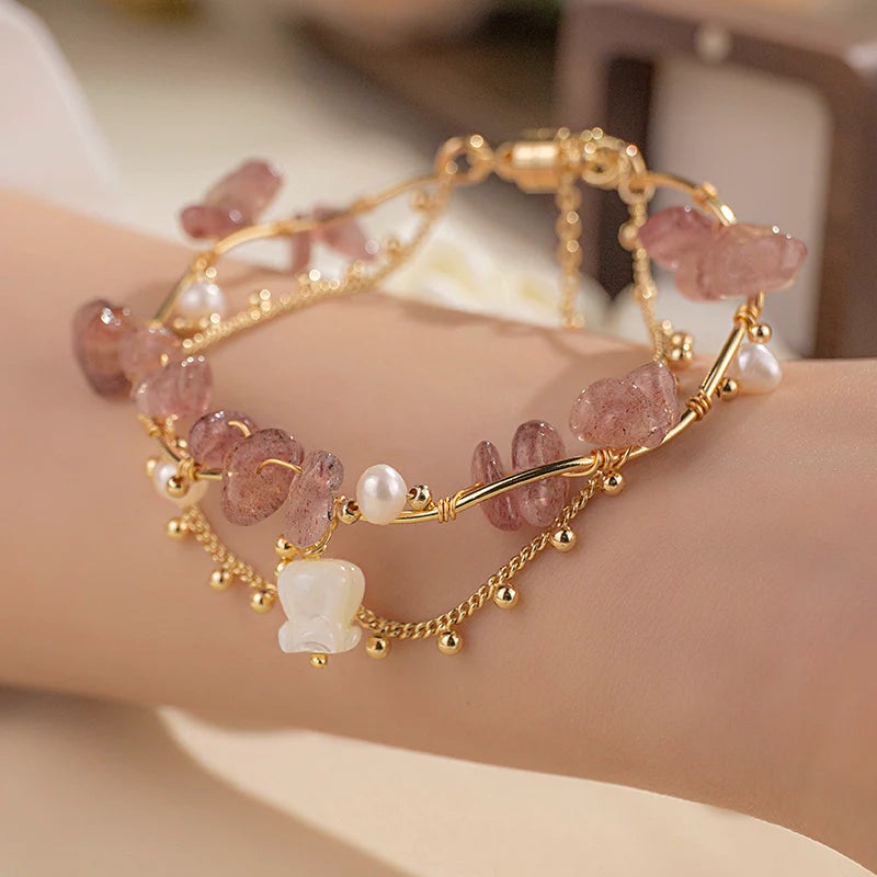 Strawberry Crystal Bracelet