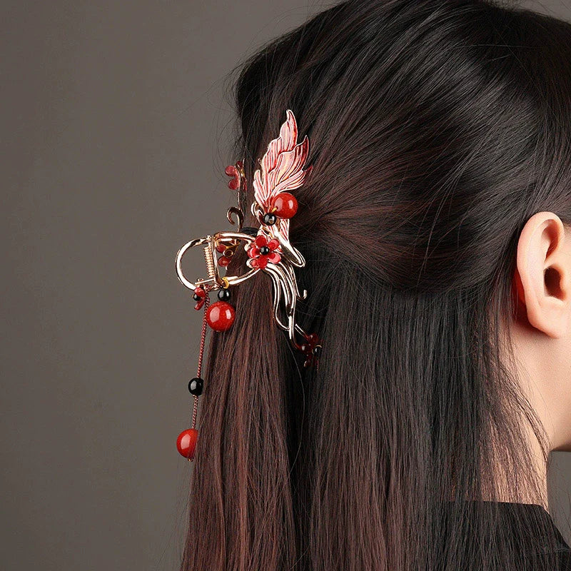 Hair Claw: Phoenix Tail-flower