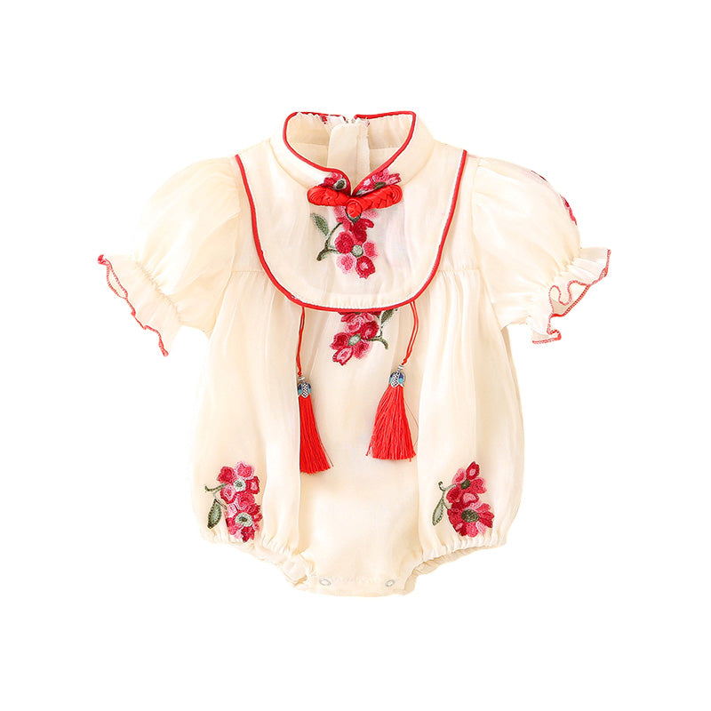 Festive - Cheongsam Style Baby Onesies for Girls