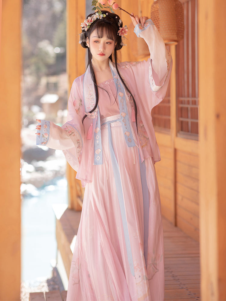 Peach Kitty 桃气喵喵 - Song Dynasty Style Qiyao Ruqun Hanfu