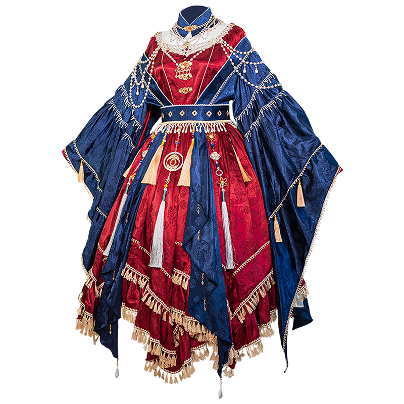 Qi Lolita Ming Dynasty Hanfu Opera Style Costume, Xiqu 戏曲