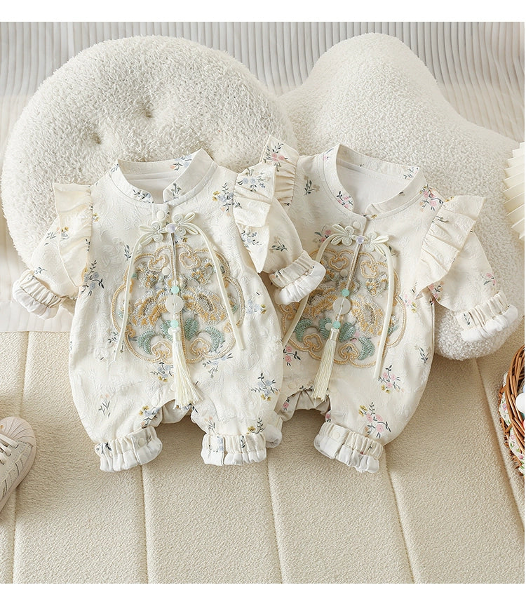 Flowerets - Cheongsam Style Baby Onesies for Girls