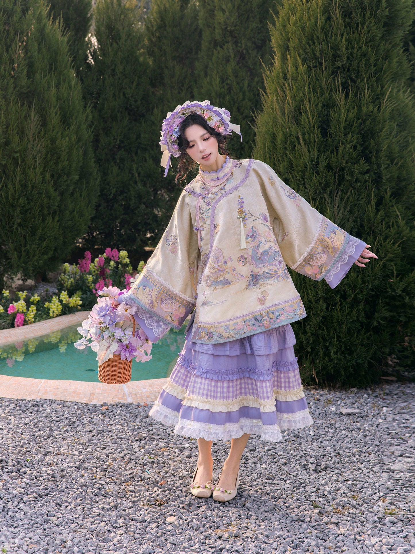 Fragrant Tulips 郁香 - Qing Han Inspired New Chinese Style Costume (Preorder)