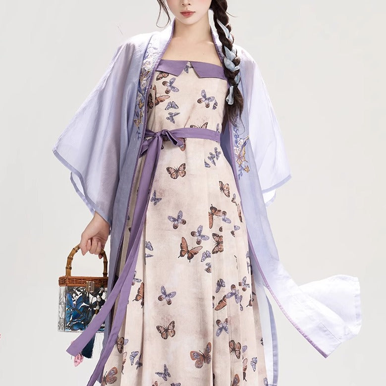 Asks Butterfly 问蝶 - Song Dynasty Modern Hanfu Dress for Spring and Summer (Preorder)