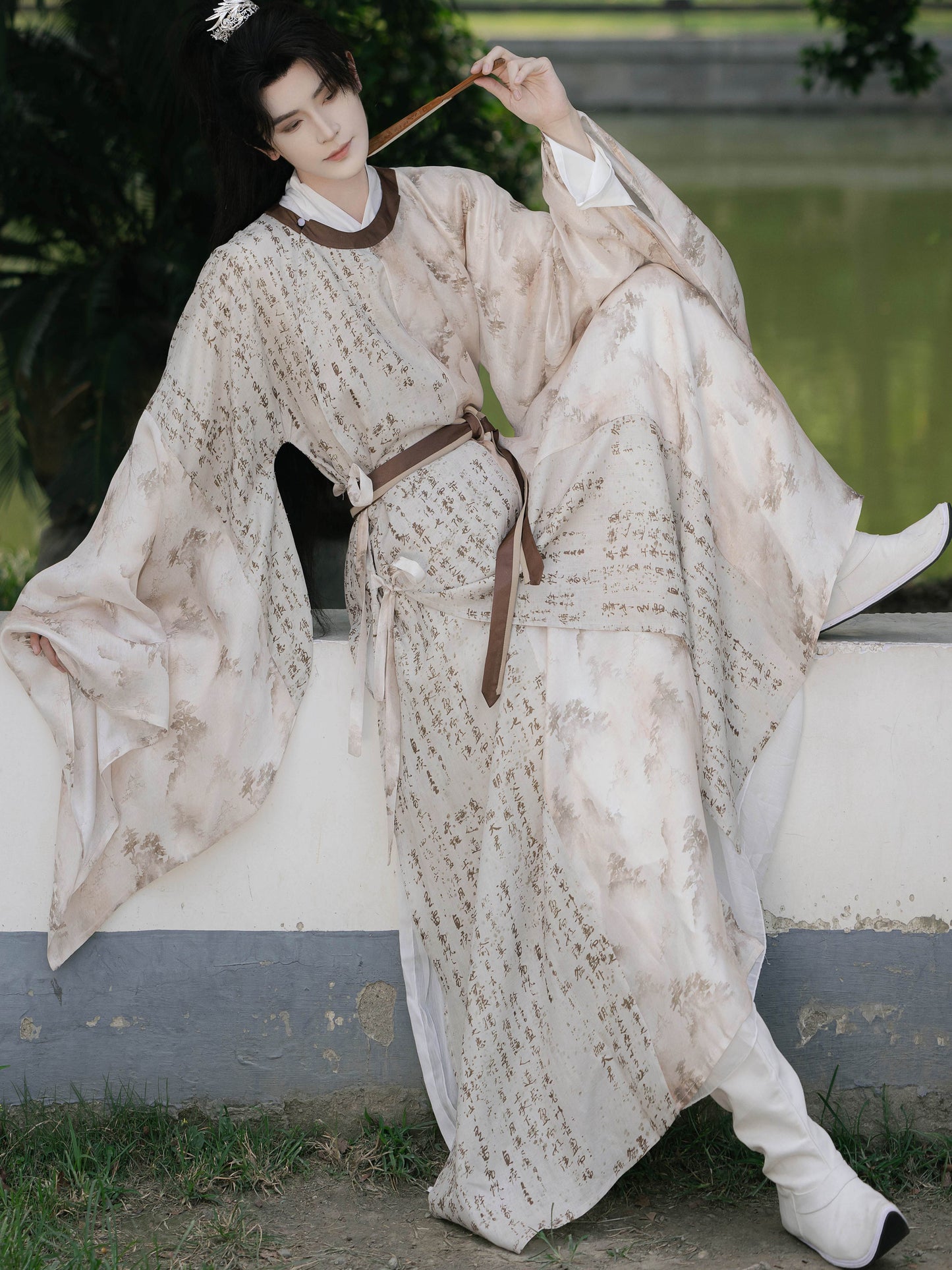 Song Dynasty Round Collar Robe - Yanchi 砚池