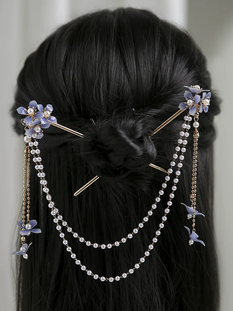 Back Hair Pin: Hydrangea