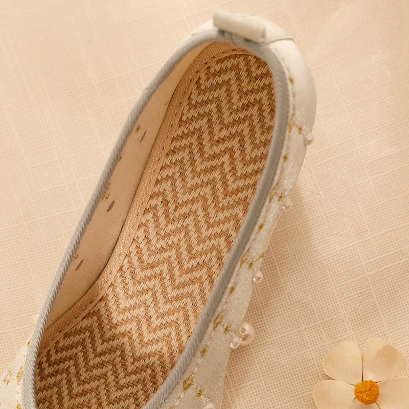 Vivian - Wedge Heels Embroidered Hanfu Shoes