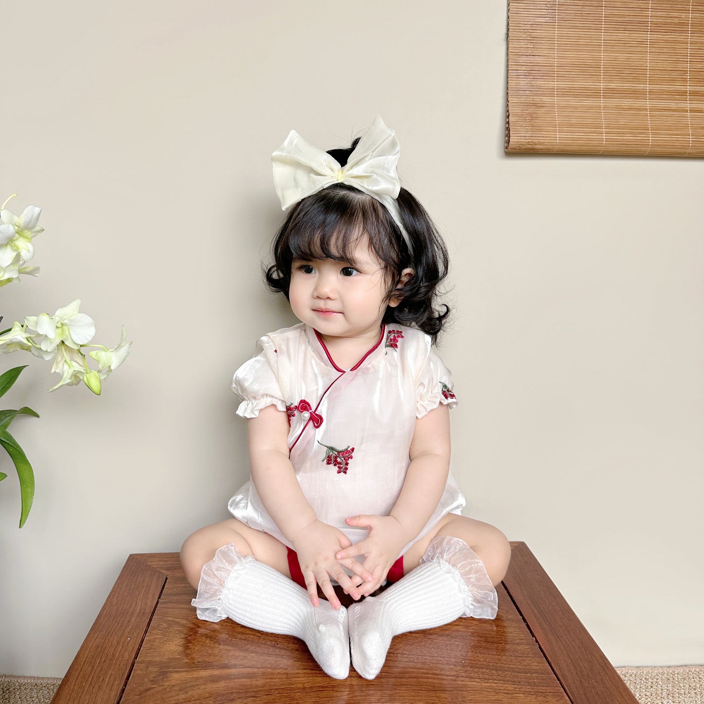 Bernice - Cheongsam Style Baby Onesies for Girls