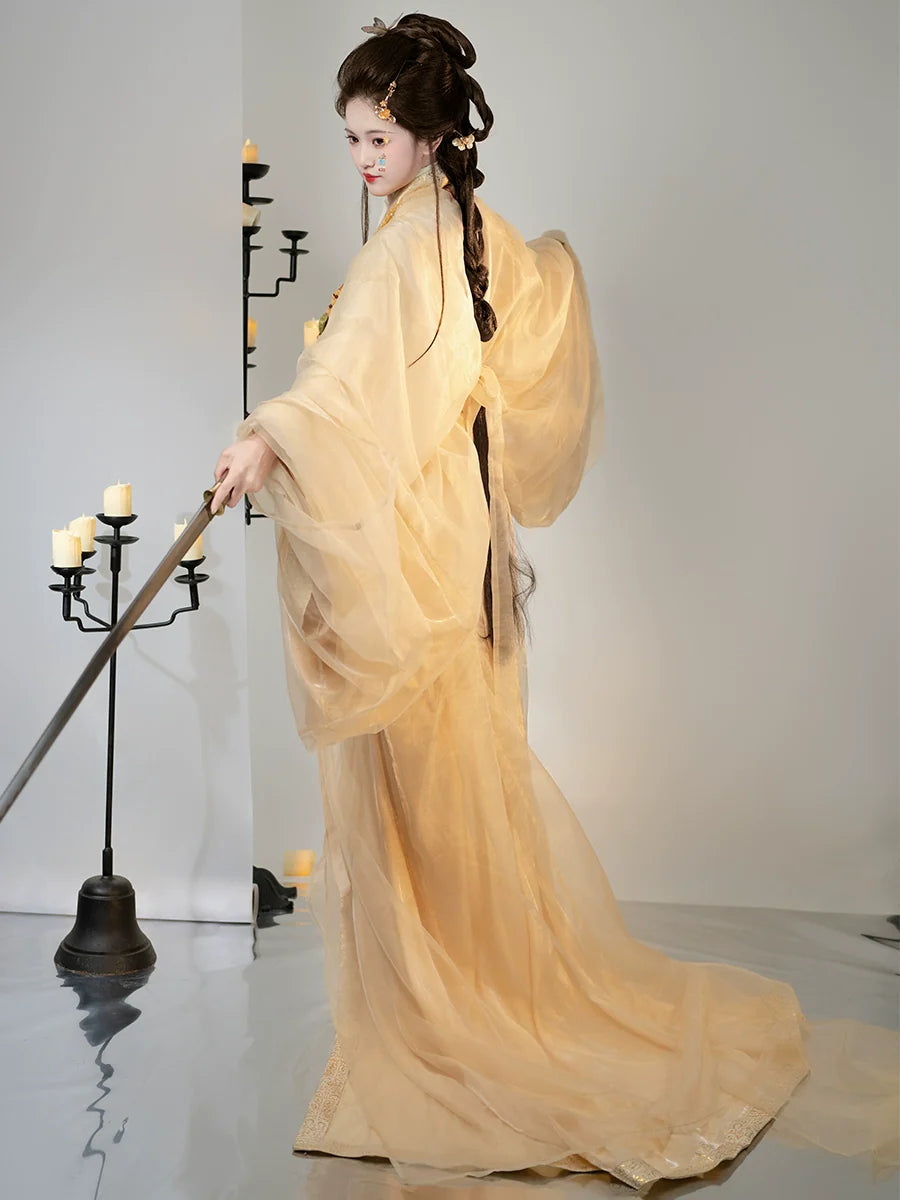 Light - Warring States and Han Dynasty Straight Hem Robe