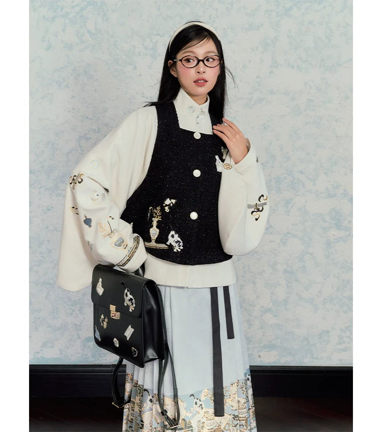 Ming Dynasty Modern Hanfu, Mamianqun, Bogu Cat 博古猫猫 (Preorder)