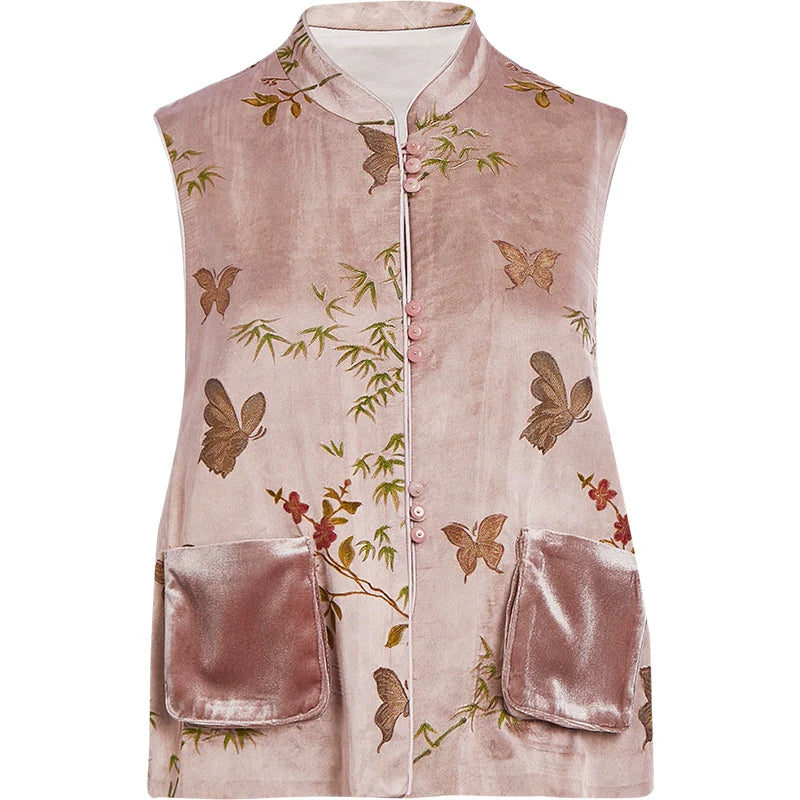 Poet - New Chinese Style Jacquard Women Vest