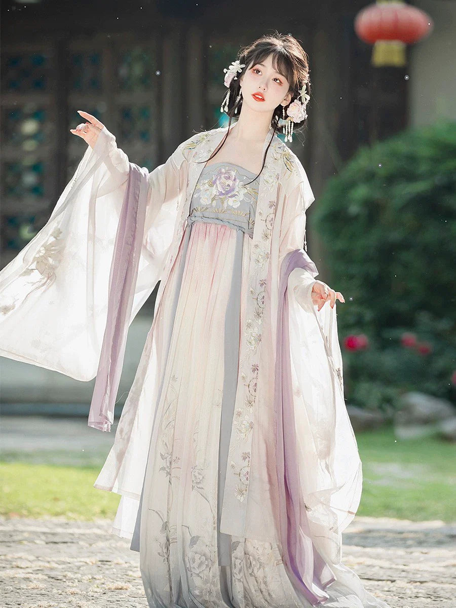 Begonia 折纸海棠 - Tang Dynasty Style Hanfu Dress Heziqun