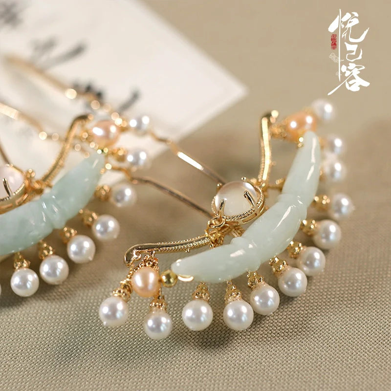 Hair Pin: Jade Note