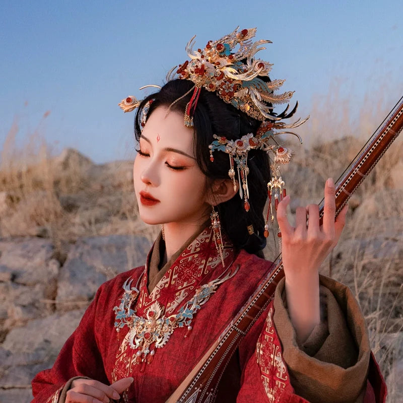 Chinese Wedding Hair Accessories: Flower Appearance