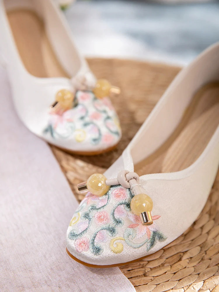 Ellie - Embroidered Cheongsam Shoes