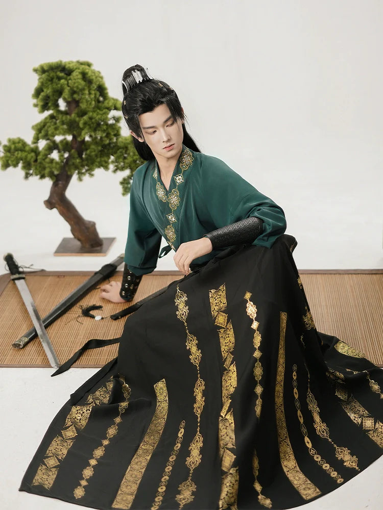 Wei Jin Wuxia Style Qiyao Ruqun - Xuan Ce 玄策