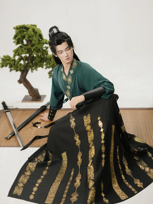 Wei Jin Wuxia Style Qiyao Ruqun - Xuan Ce 玄策