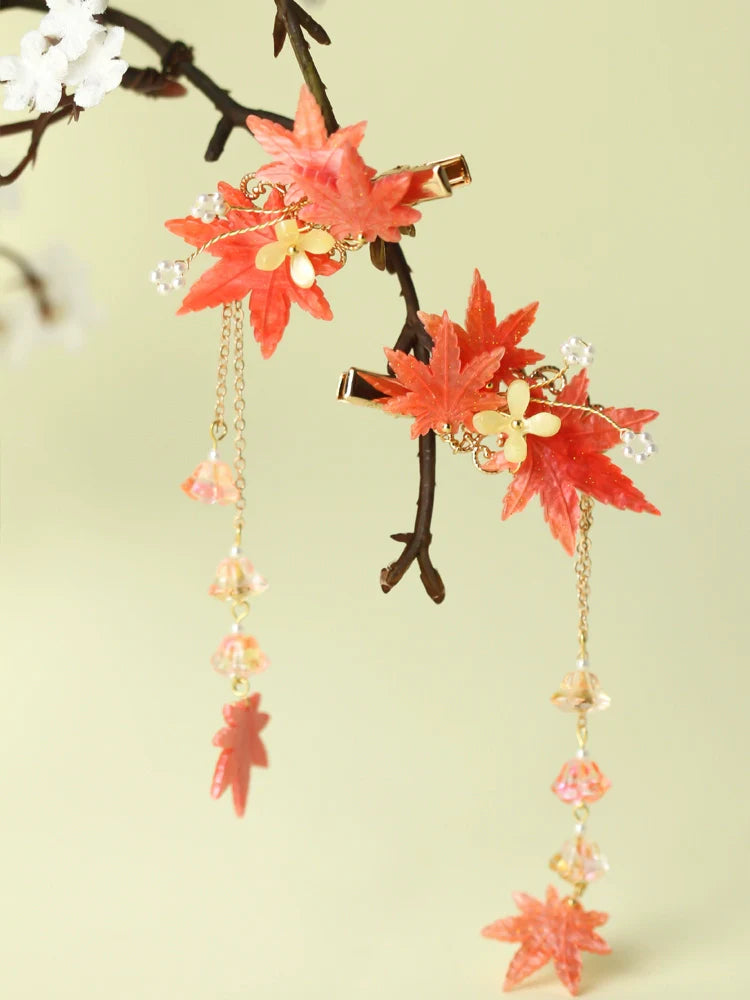 Hair Clip: Maple Frost