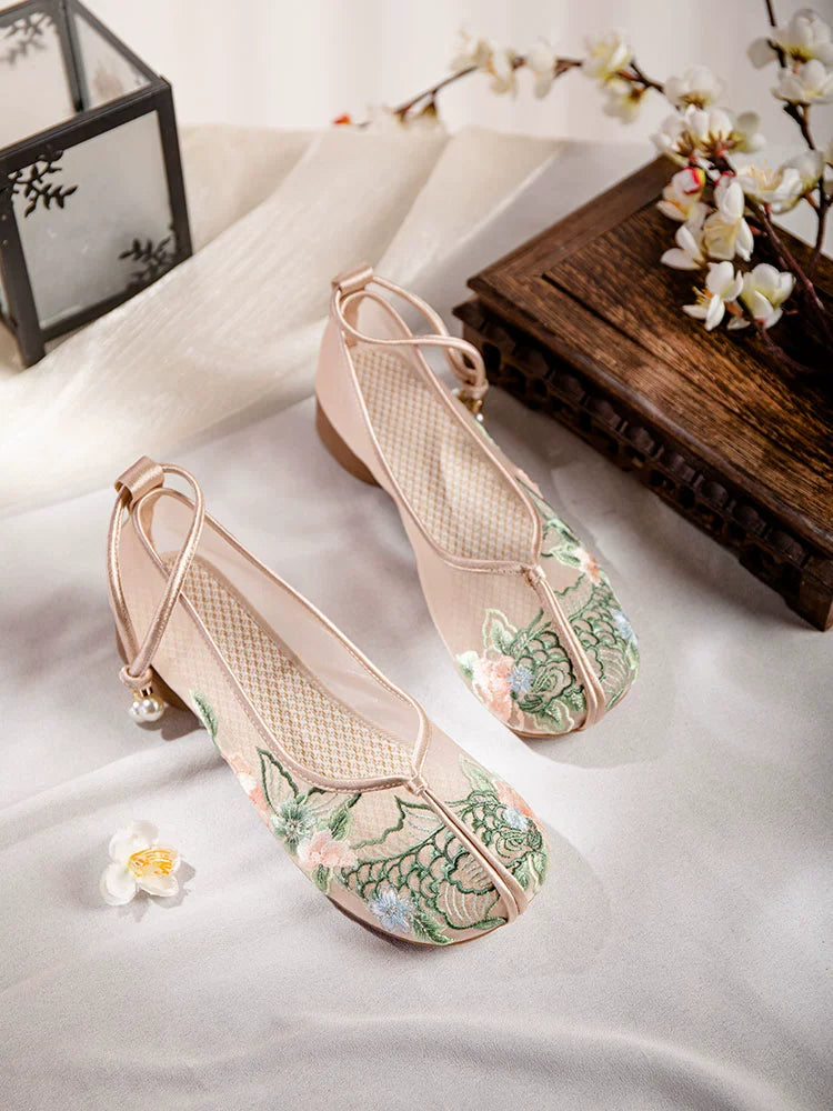 Charlotte - Embroidered Sheer Chinese Style Shoes