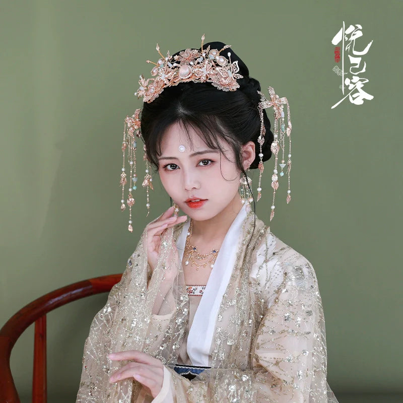 Hanfu Hair Accessories Set: Yunhuali