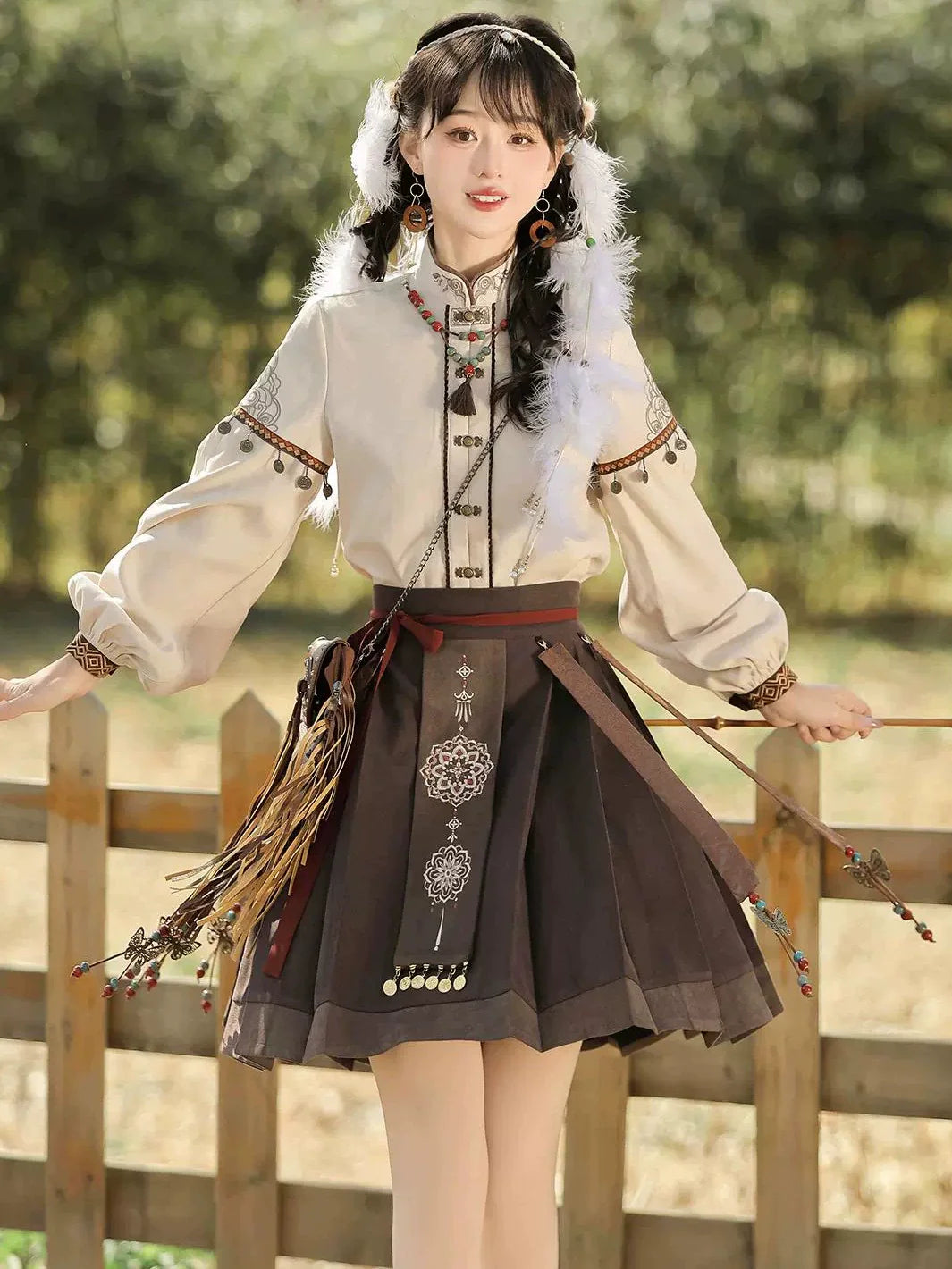 Ming Dynasty Modern Hanfu, Mamianqun, Miyan 弥烟