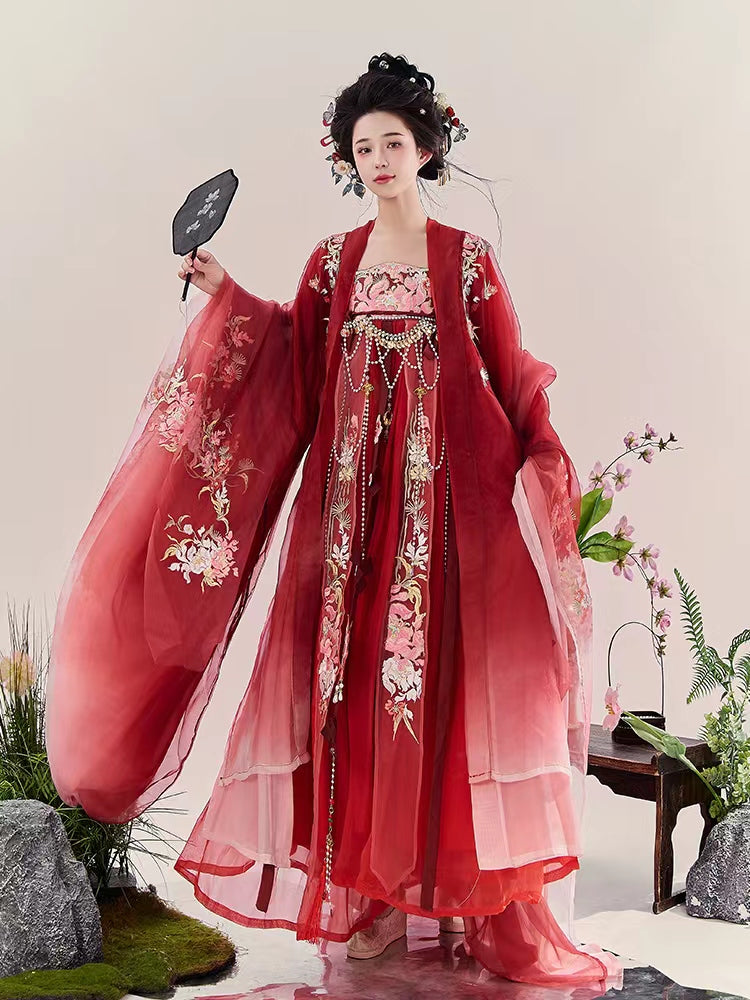 Drunken Winds - Tang Dynasty Style Hanfu Dress Heziqun