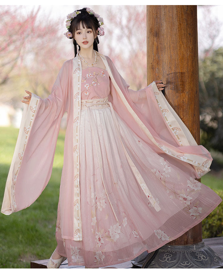 Cherry Blossoms - Song Dynasty Style Qiyao Ruqun Hanfu
