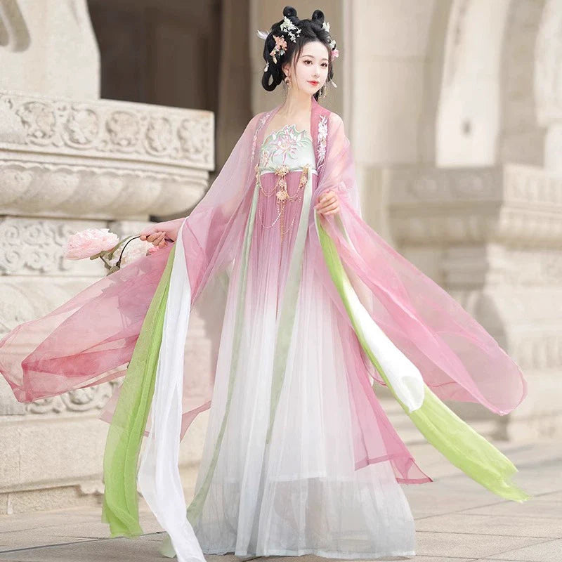 Midsummer 仲夏 - Tang Dynasty Style Hanfu Dress Heziqun