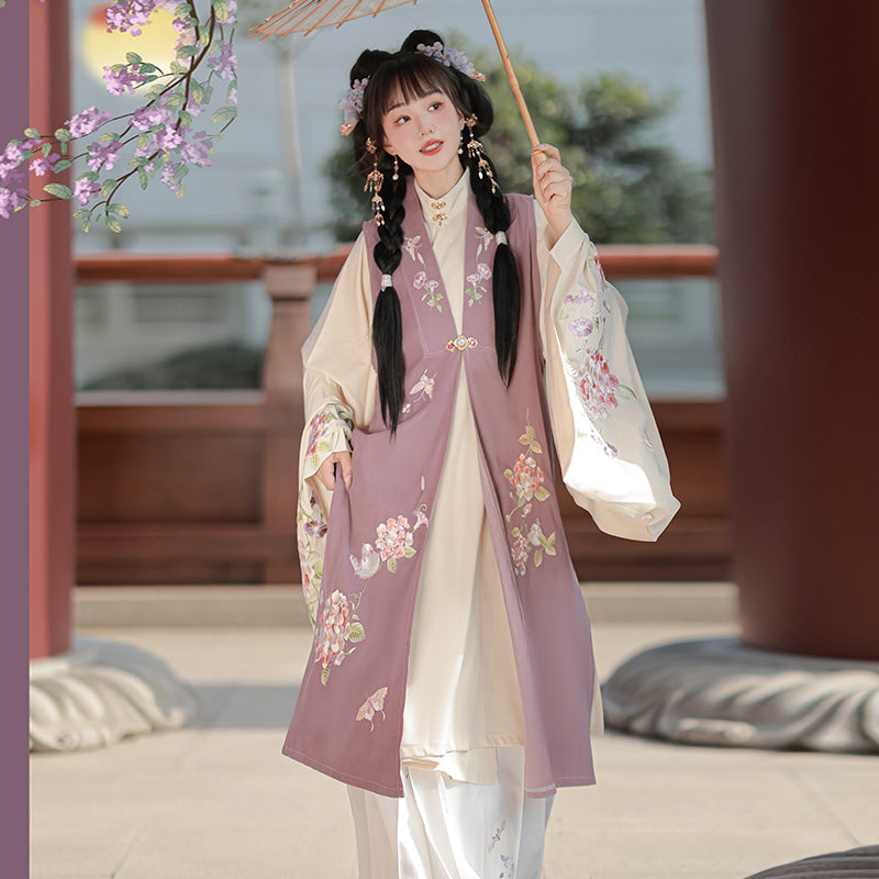 Autumn Wind 秋风 - Bijia & Mamianqun Ming Dynasty Hanfu Set