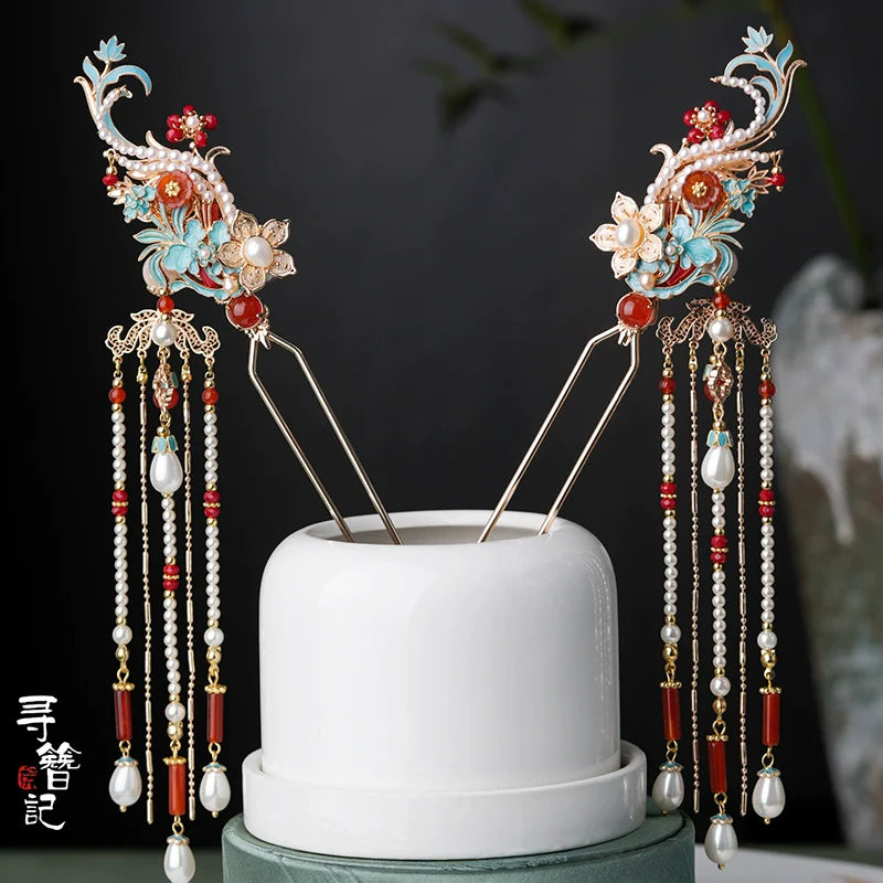 Hanfu Hair Accessories Set: Royal Pavilions