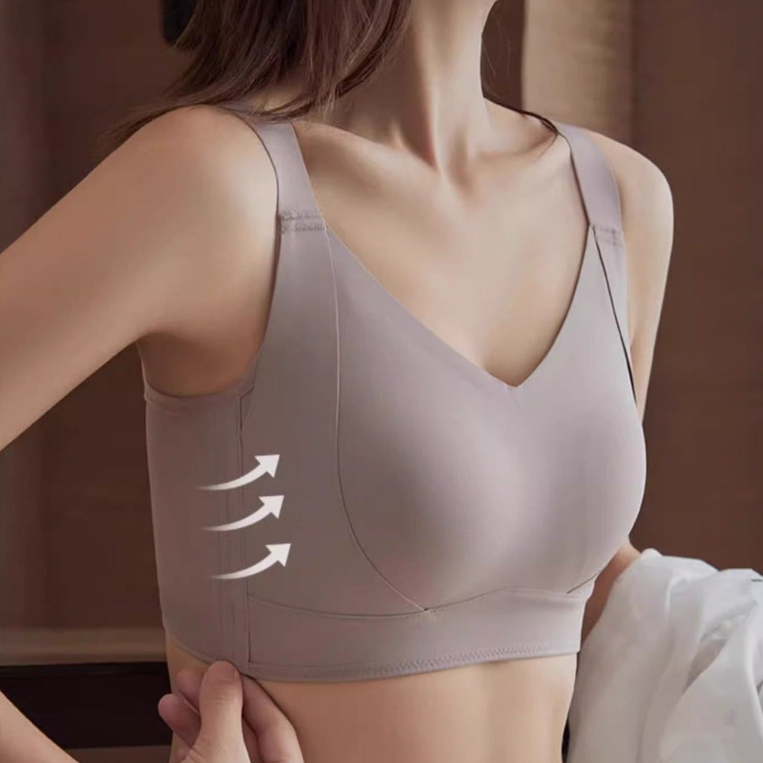 Women Seamless Wireless Supportive Bra Push Up Comfort Soft No Underwire Full Coverage T-Shirt Bra