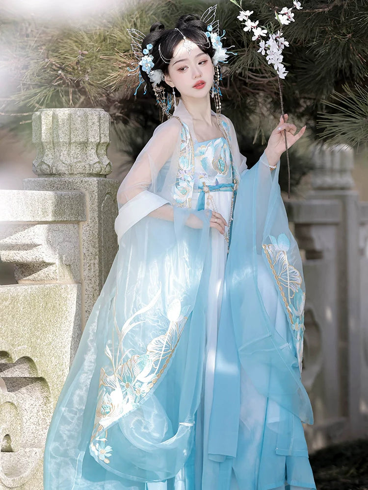 Hibiscus - Tang Dynasty Style Hanfu Dress Heziqun