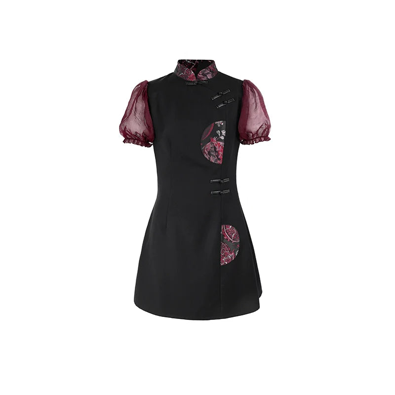 New Chinese Style Puff Dress: Orient