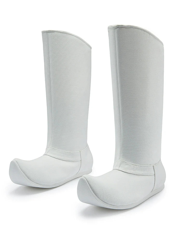 Plain White - Chinese Style Hanfu Boots for Men & Women