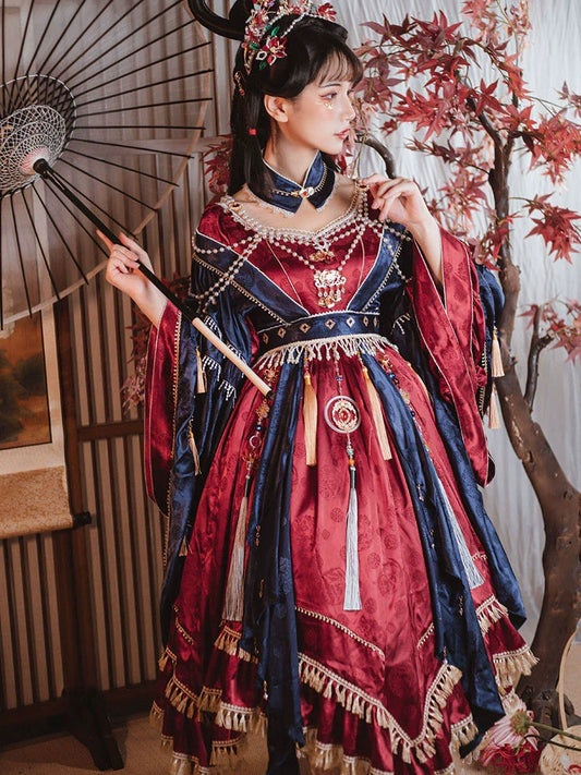 Qi Lolita Ming Dynasty Hanfu Opera Style Costume, Xiqu 戏曲