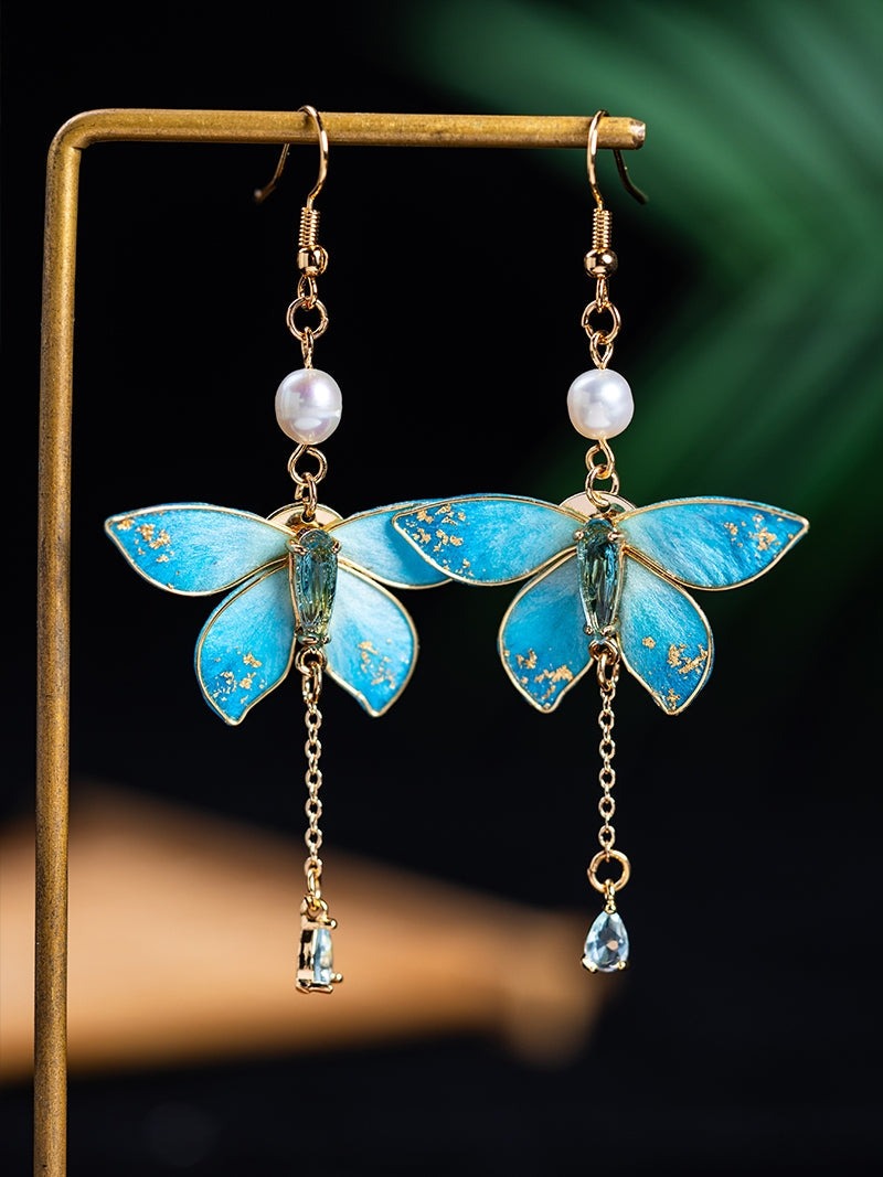 Butterfly Shadow Chinese Style Earrings