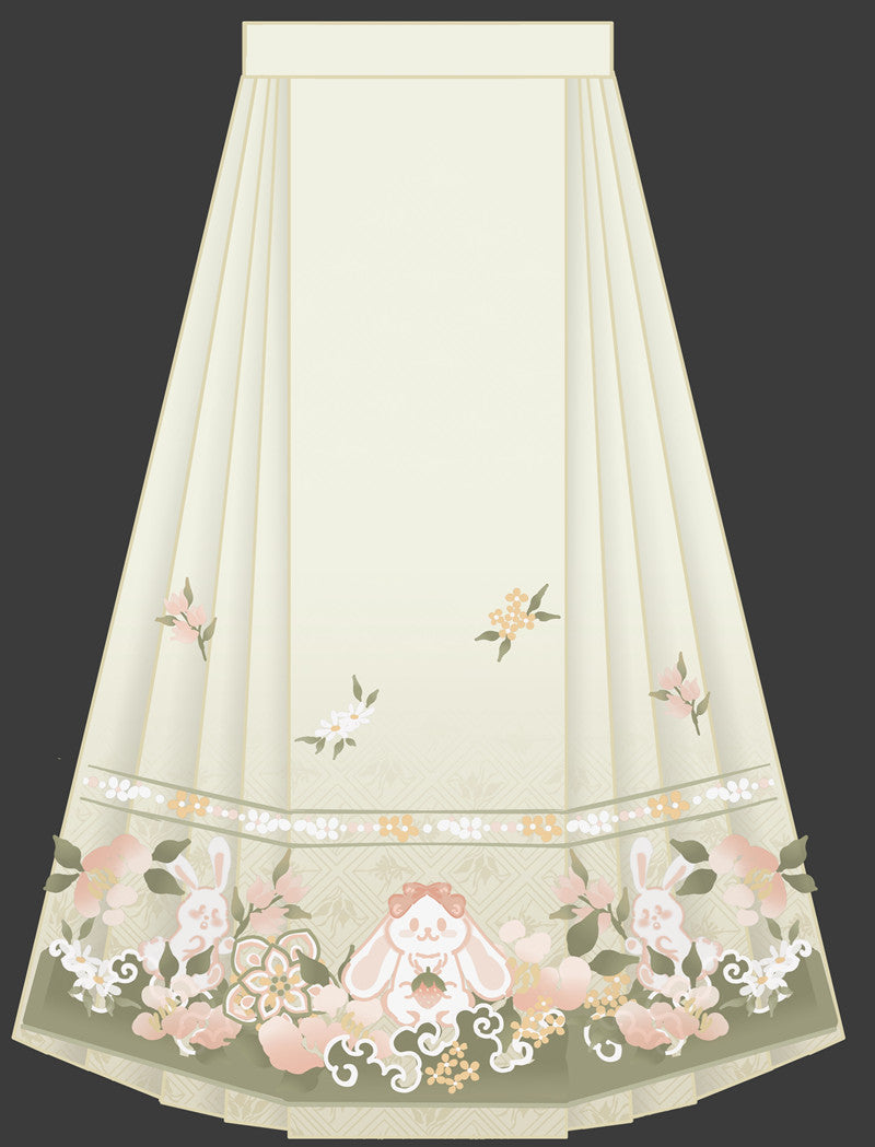 Fortune Rabbit 瑞兔 - Bijia & Mamianqun Ming Dynasty Hanfu Set