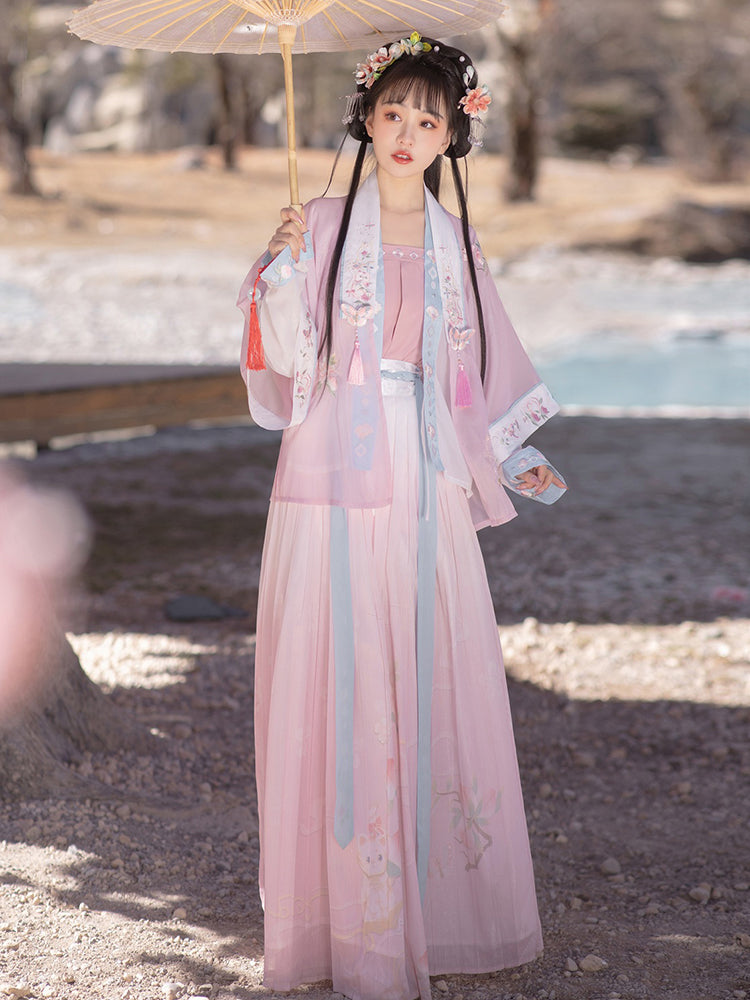 Peach Kitty 桃气喵喵 - Song Dynasty Style Qiyao Ruqun Hanfu