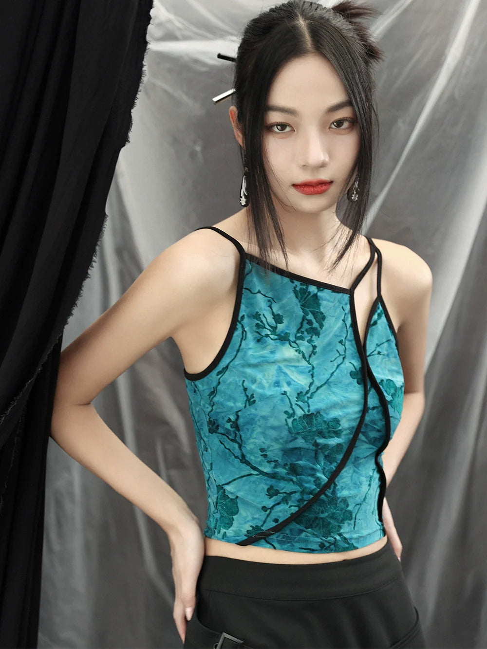 New Chinese Style Tie-dye Camisole