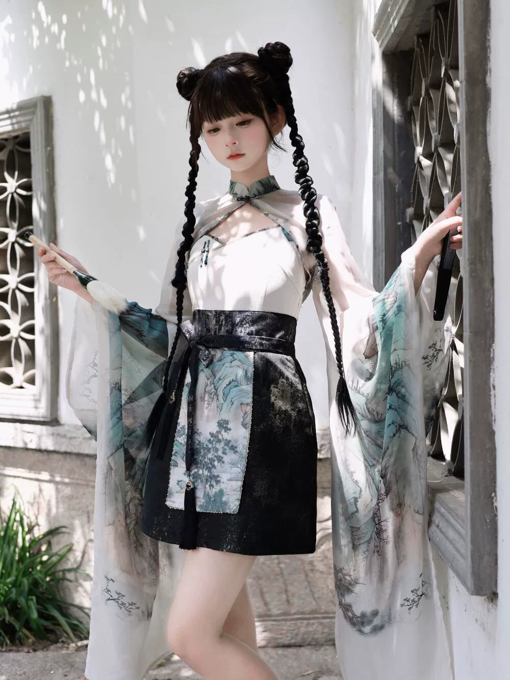 Qi Lolita Chinese Style Fairy Outfit, Landscape Deity